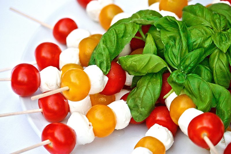 Caprese skewers