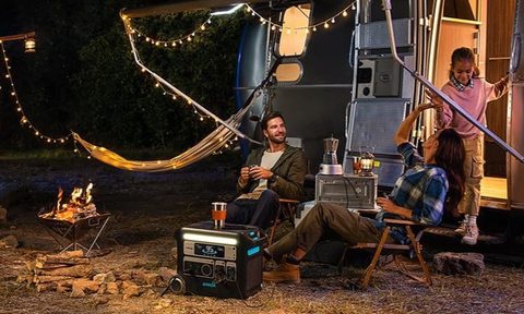 Anker SOLIX F2000 powering campsite and RV