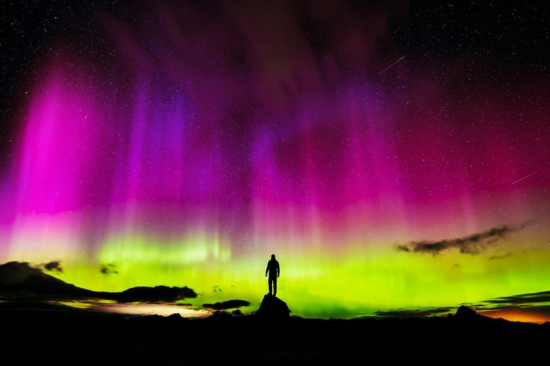 Aurora over the Glenco, Scotland