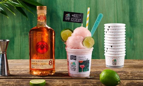 barcardi tipsy scoop sorbet bacardi guava daquiri