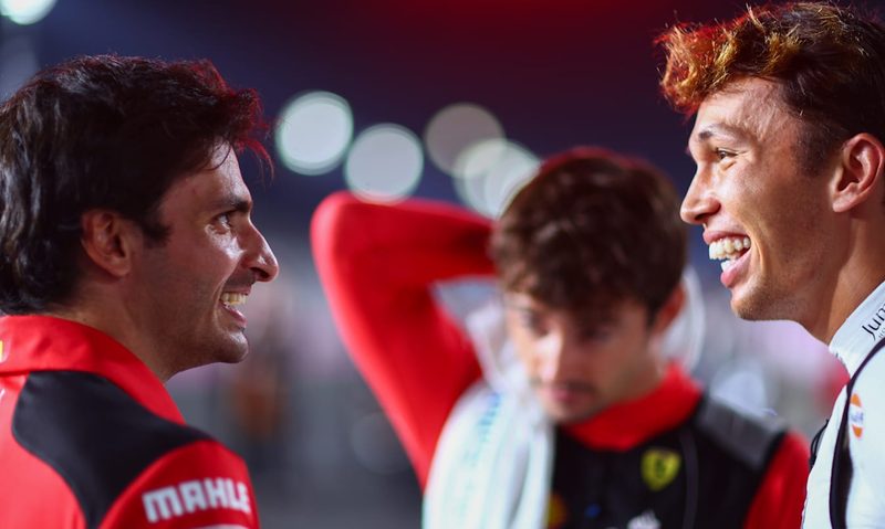 Carlos Sainz and Alex Albon