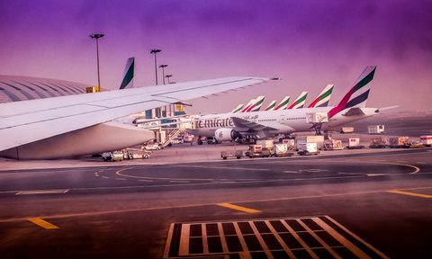 Emirates planes at DBX