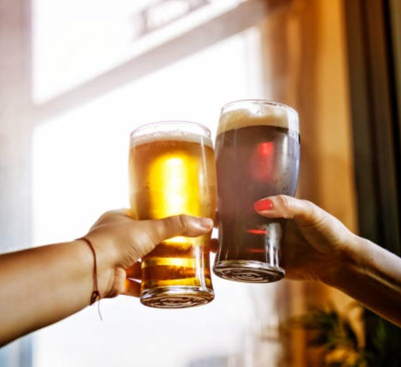Cheers two beers