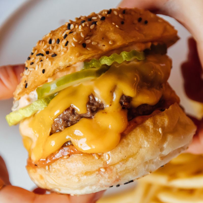 Hoexter's smashburger closeup