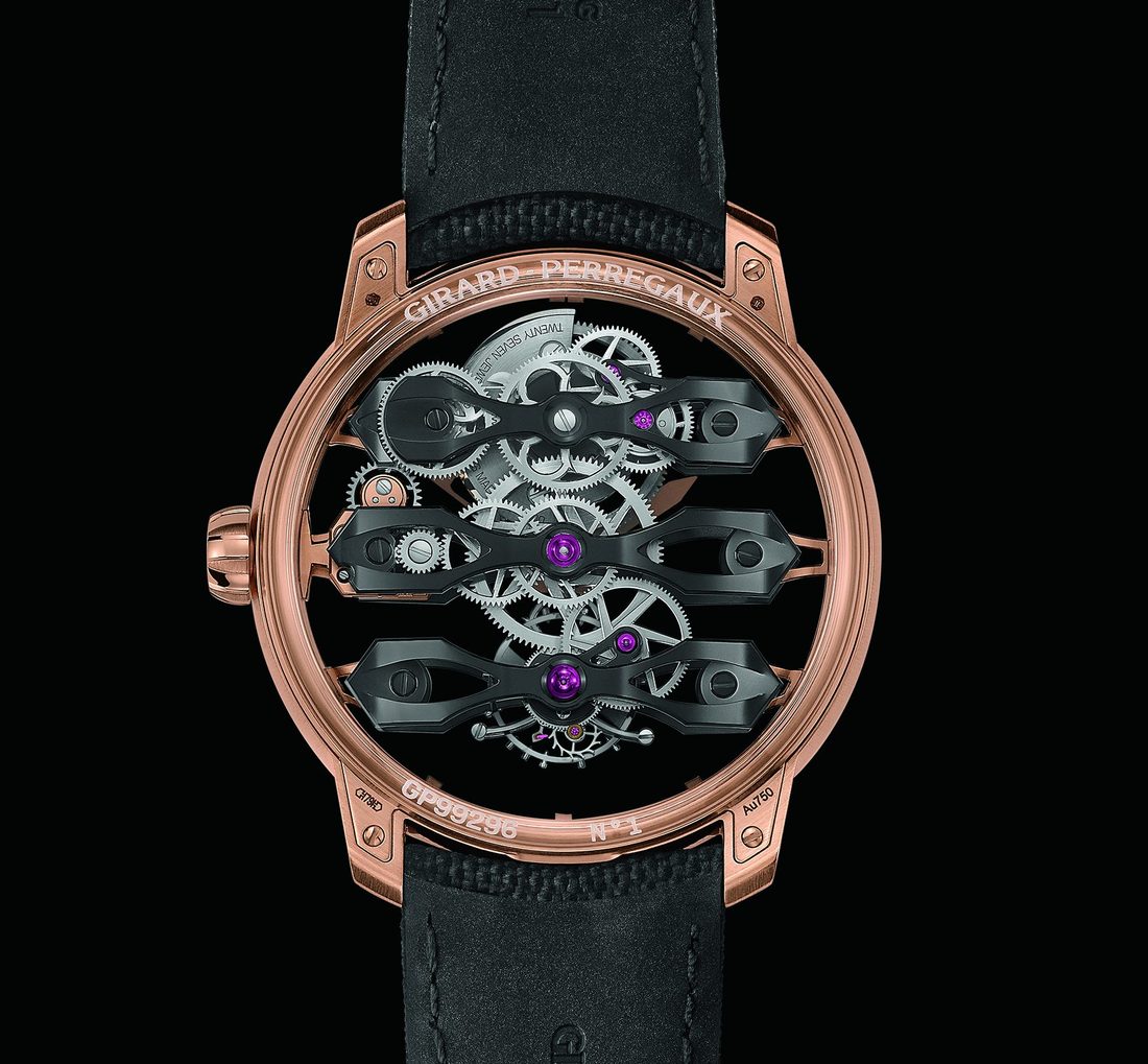 Girard Perregaux caseback on watch