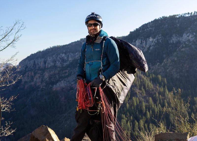 Jeff Shapiro on a mountain