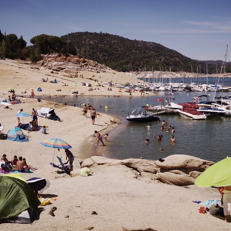 Beach in Madrid, Spain