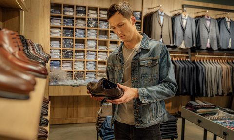 best mens dress shoes man shopping for