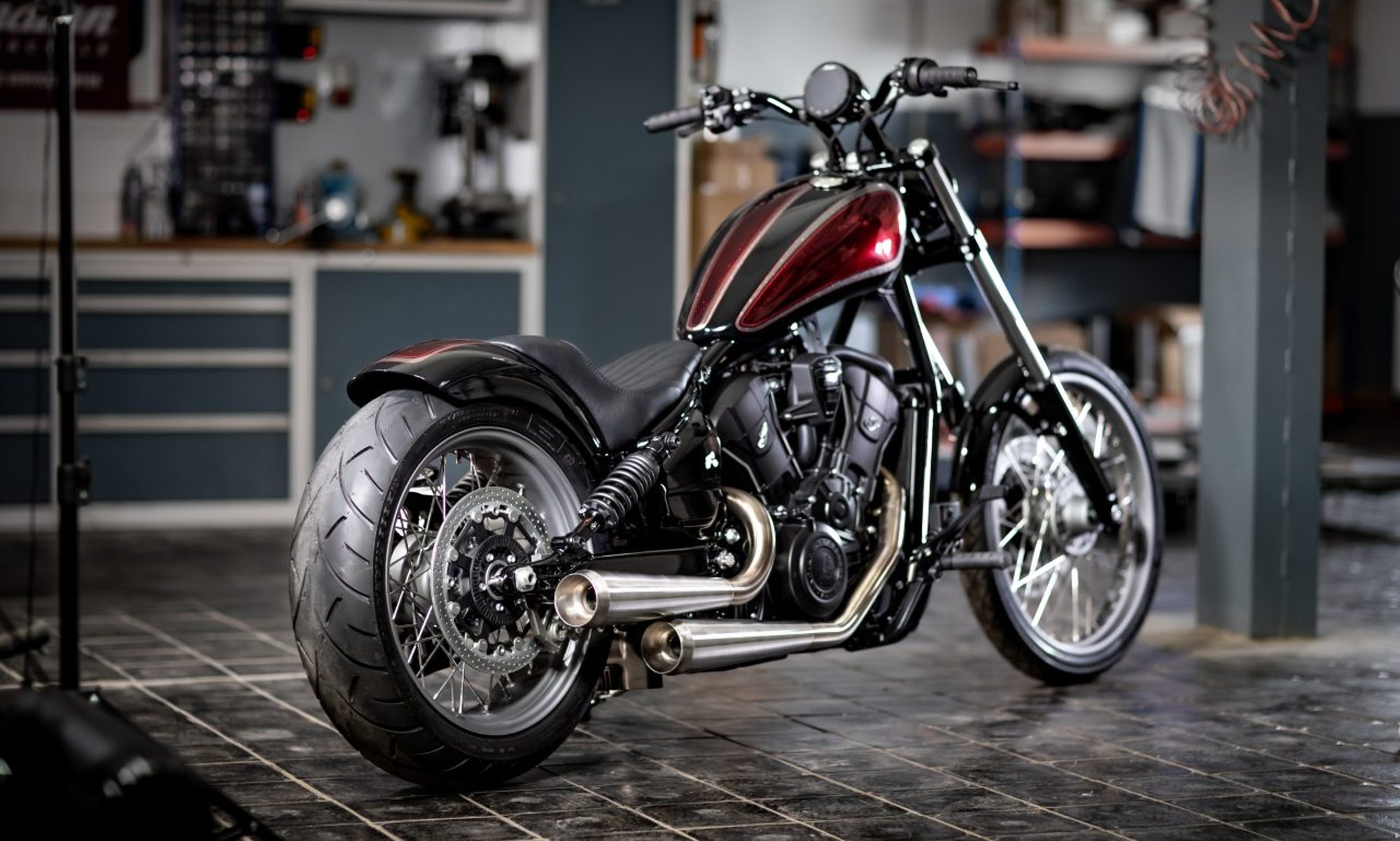 Mikkey Dee's custom Scout.