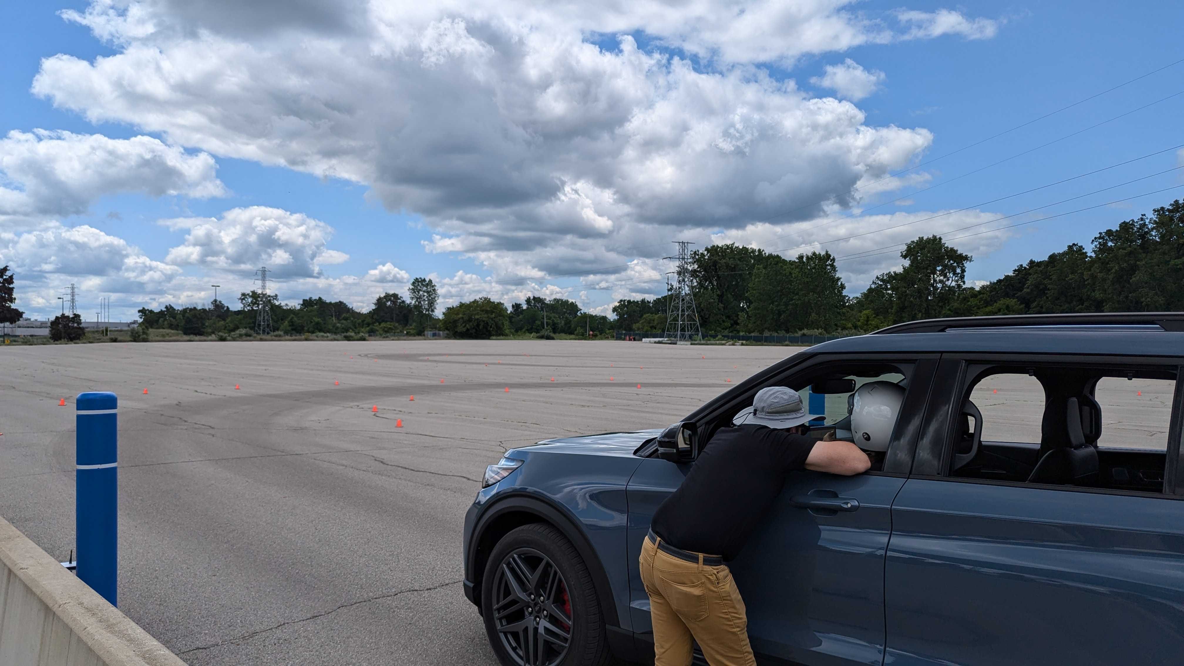 2025 Ford Explorer Autocross track