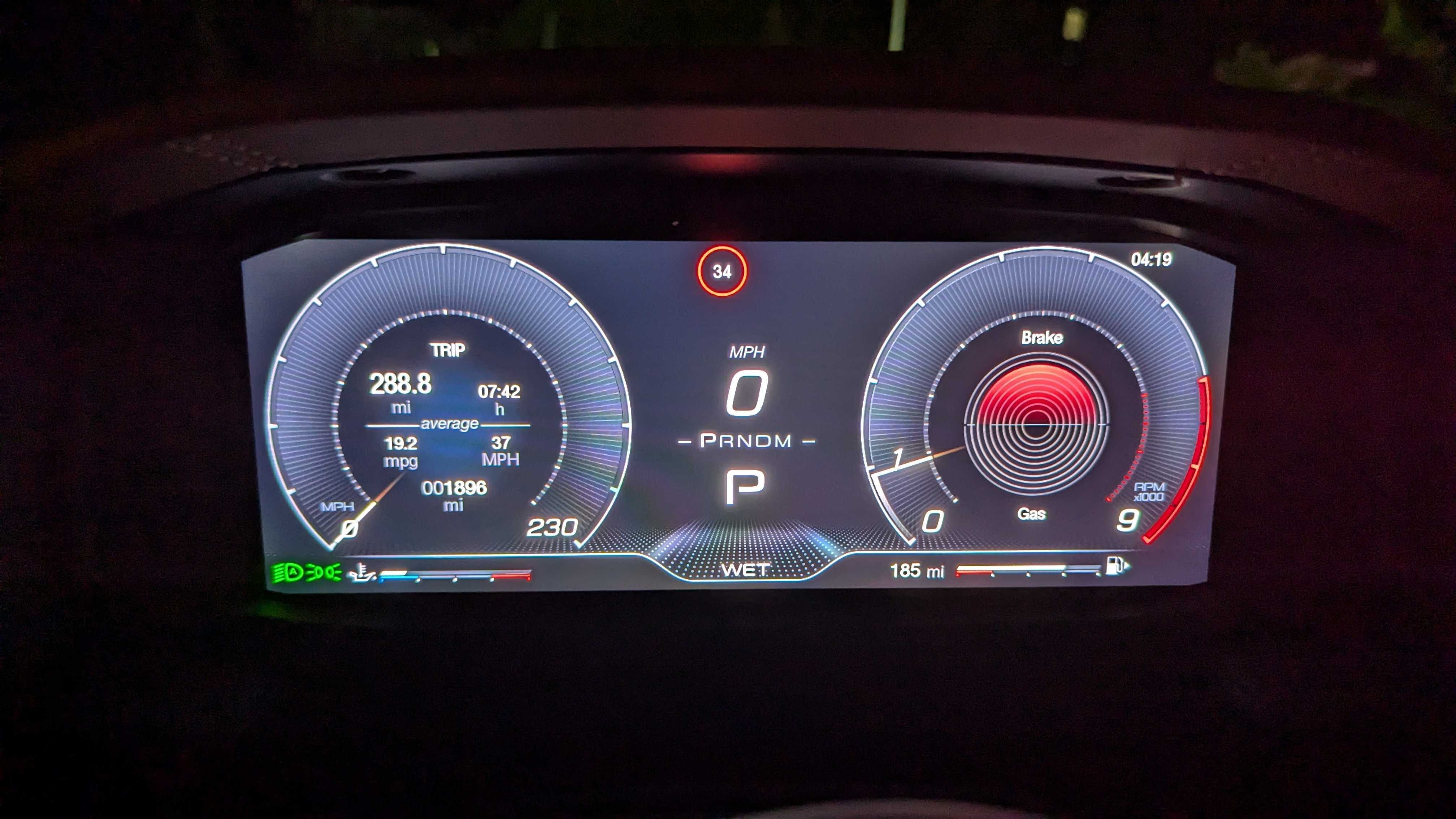 Maserati MC20 wet mode