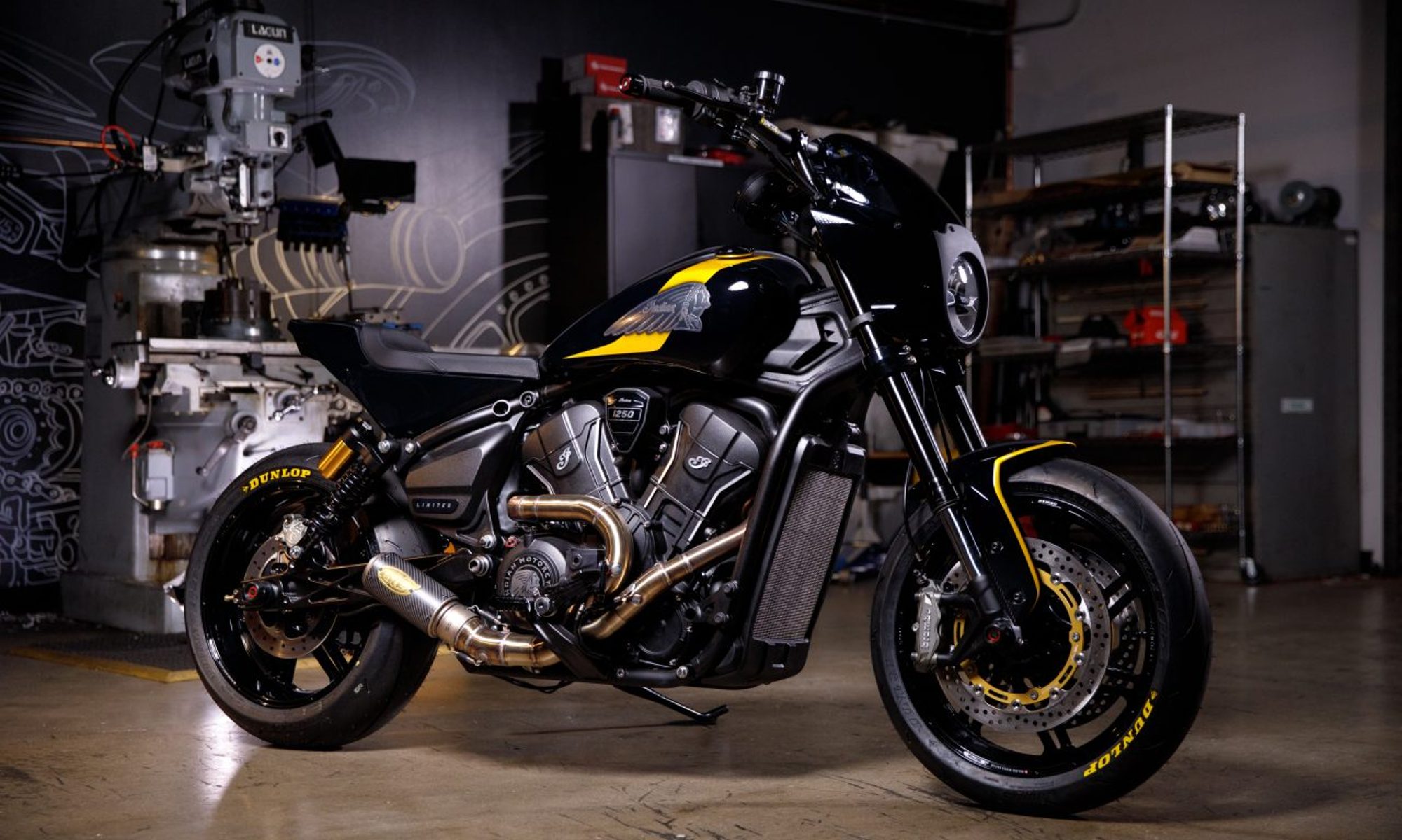 Roland Sands Forged custom Indian Scout for Josh Dun.