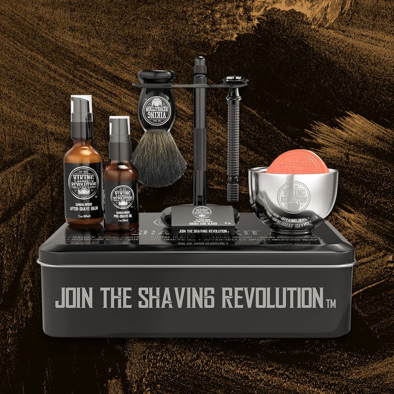Viking Revolution Luxury Safety Razor Shaving Kit