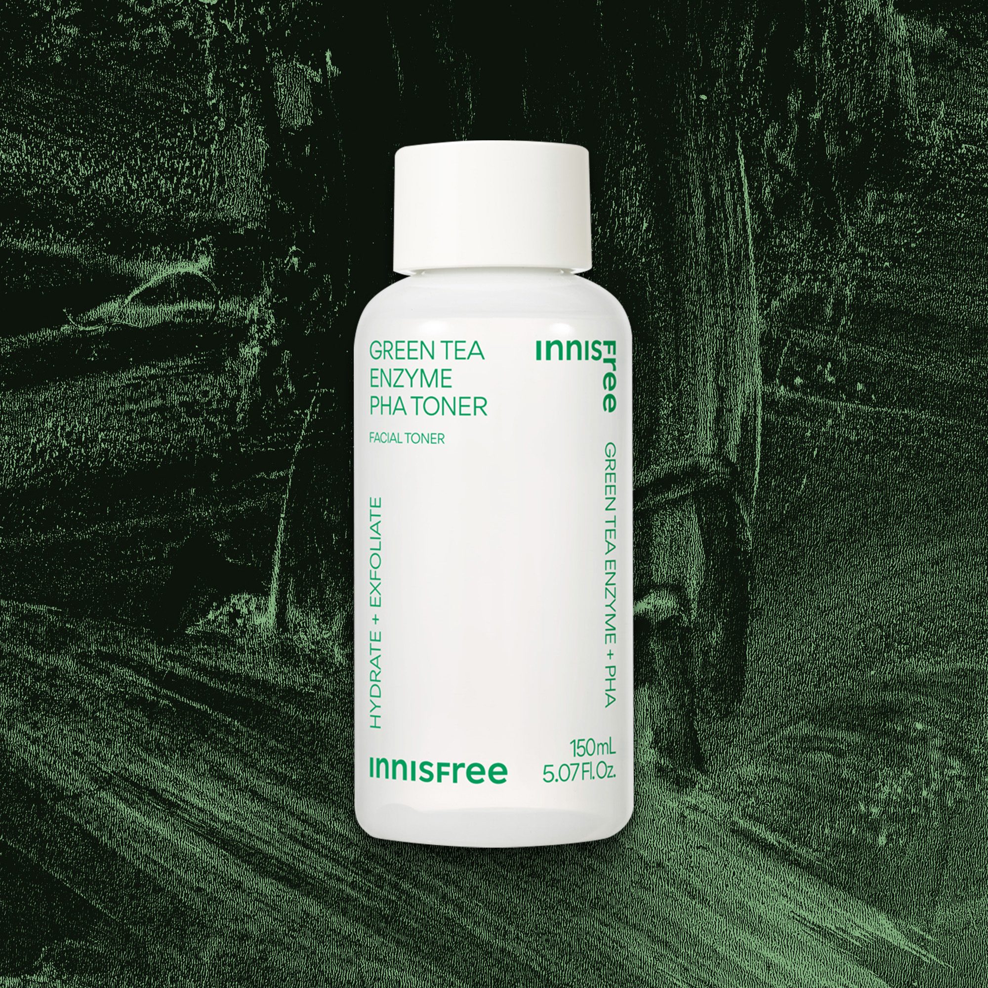 innisfree Green Tea Enzyme PHA Toner with Hyaluronic Acid and Green Tea