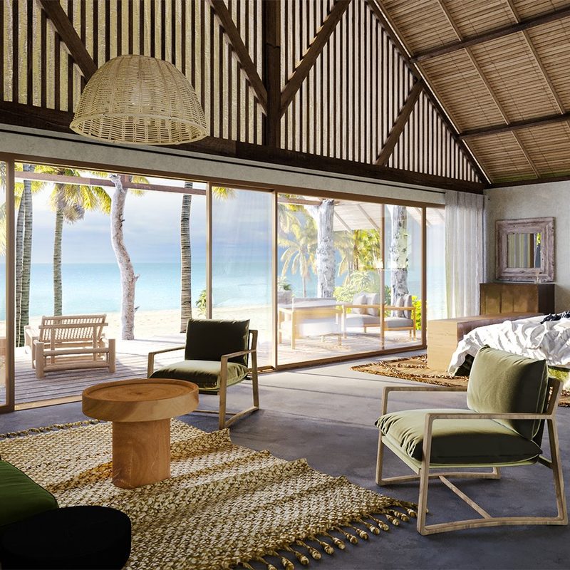 Interior design at Voaara Resort