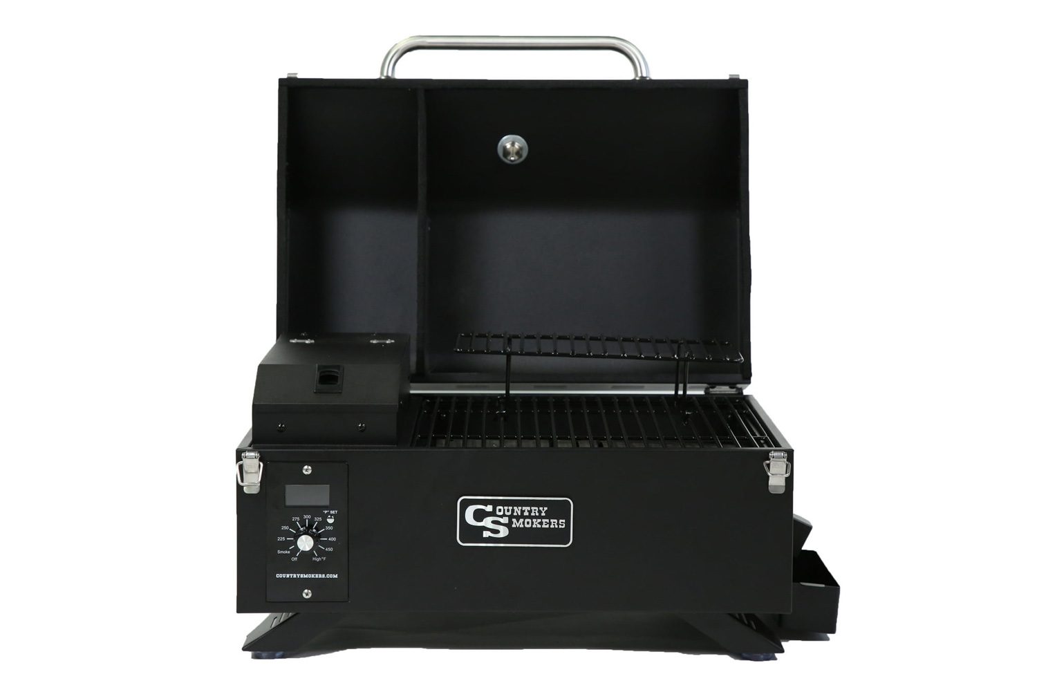 Country Smokers 21 Square Foot Pellet Grill on a plain white studio background.