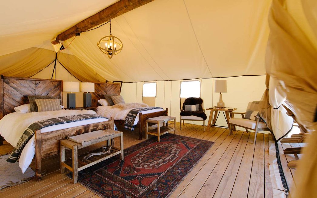 Collective Retreats tent
