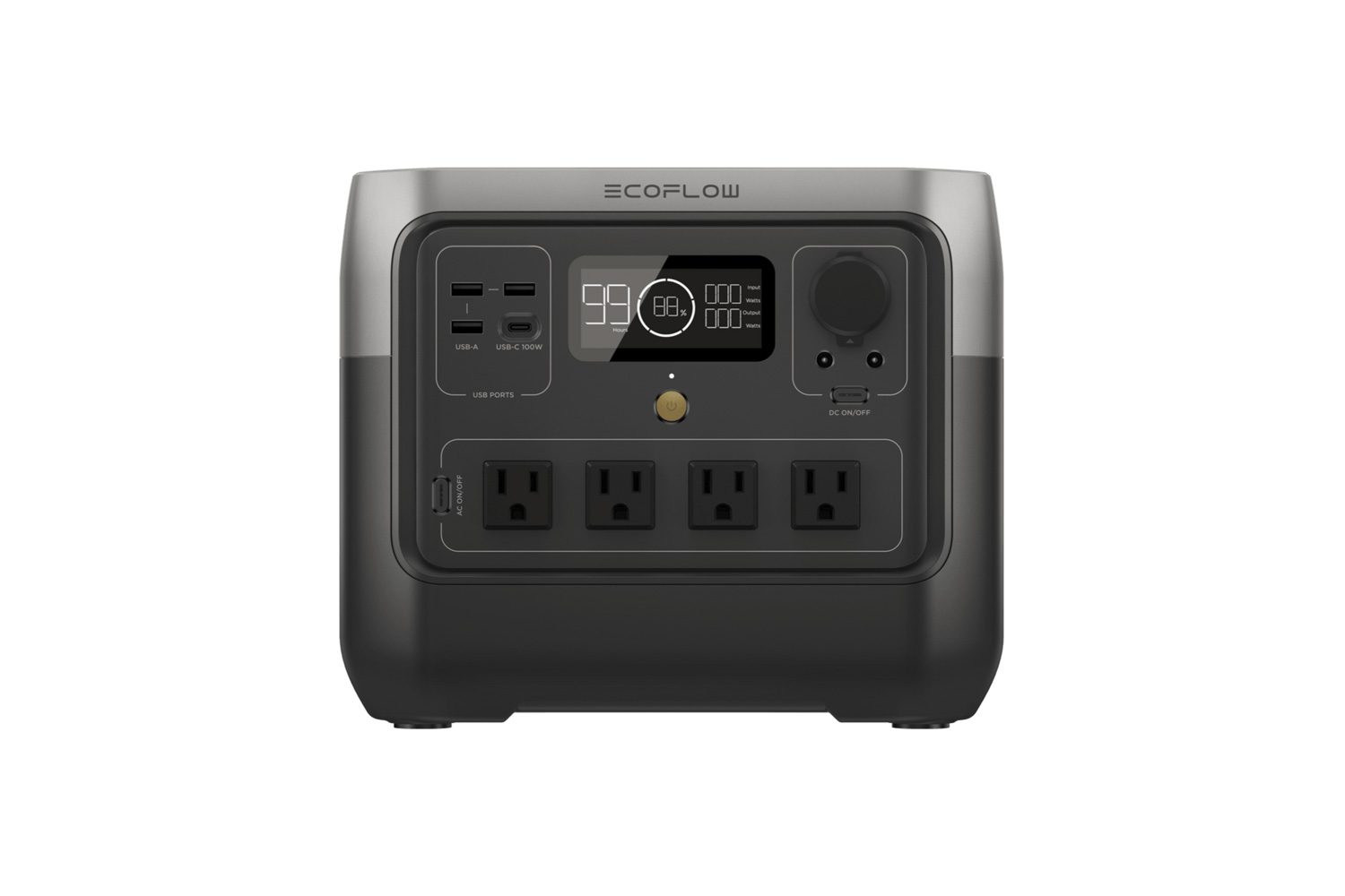 EcoFlow River 2 Pro Portable Power Station isolated on a plain white background.