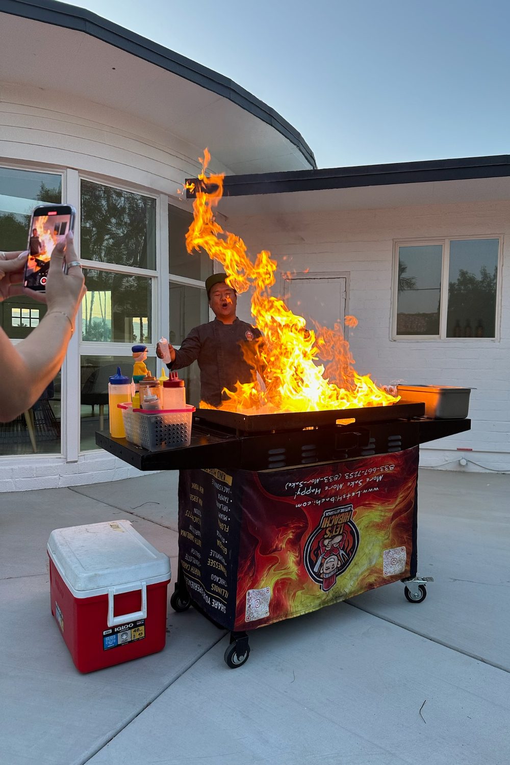 Hibachi at home.