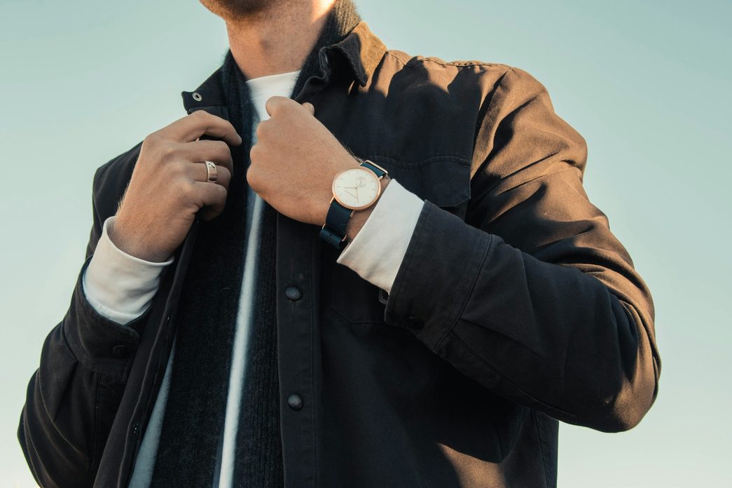 man in black dress shirt and jacket