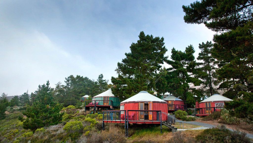 Yurt village at Treebones Resort
