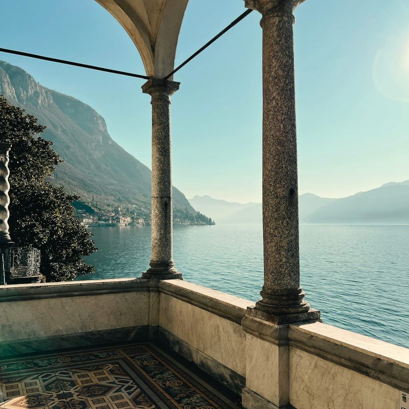 View of Lake Coma from the inside of a building