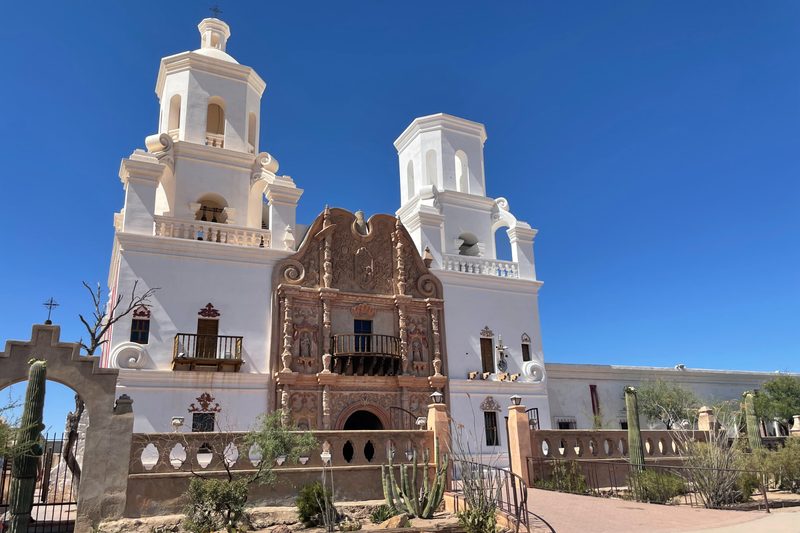 Mission San Xavier in Tucson.