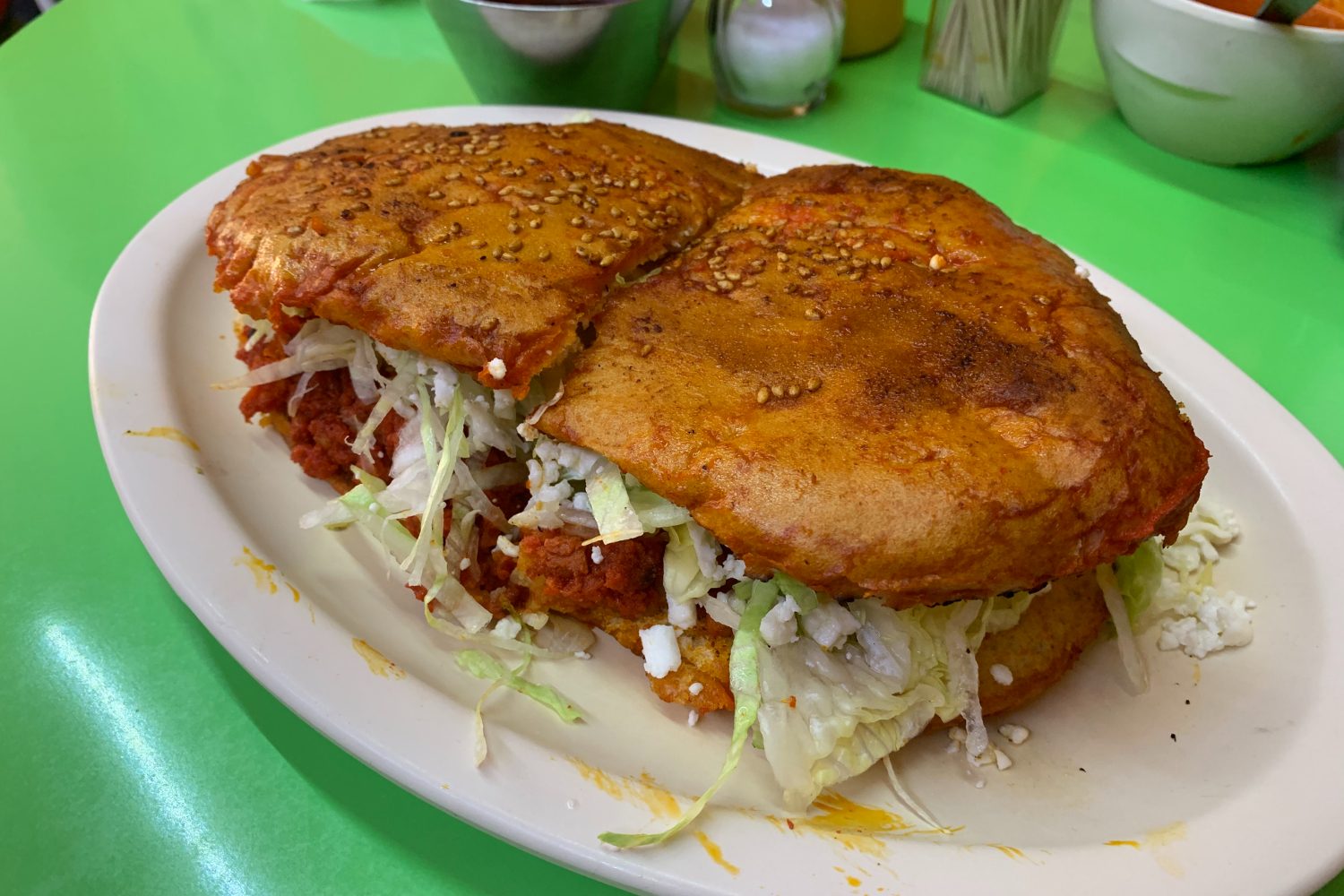 Mexican chorizo sandwich.