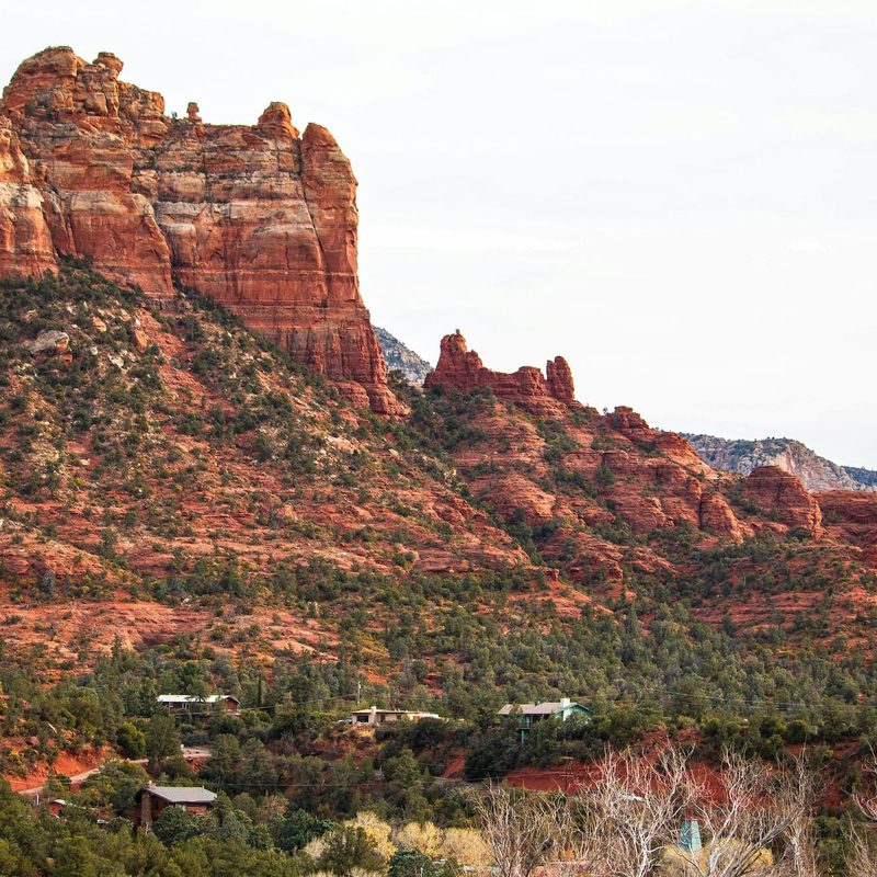 Red rock cliff in nature landscape, Sedona, Arizona