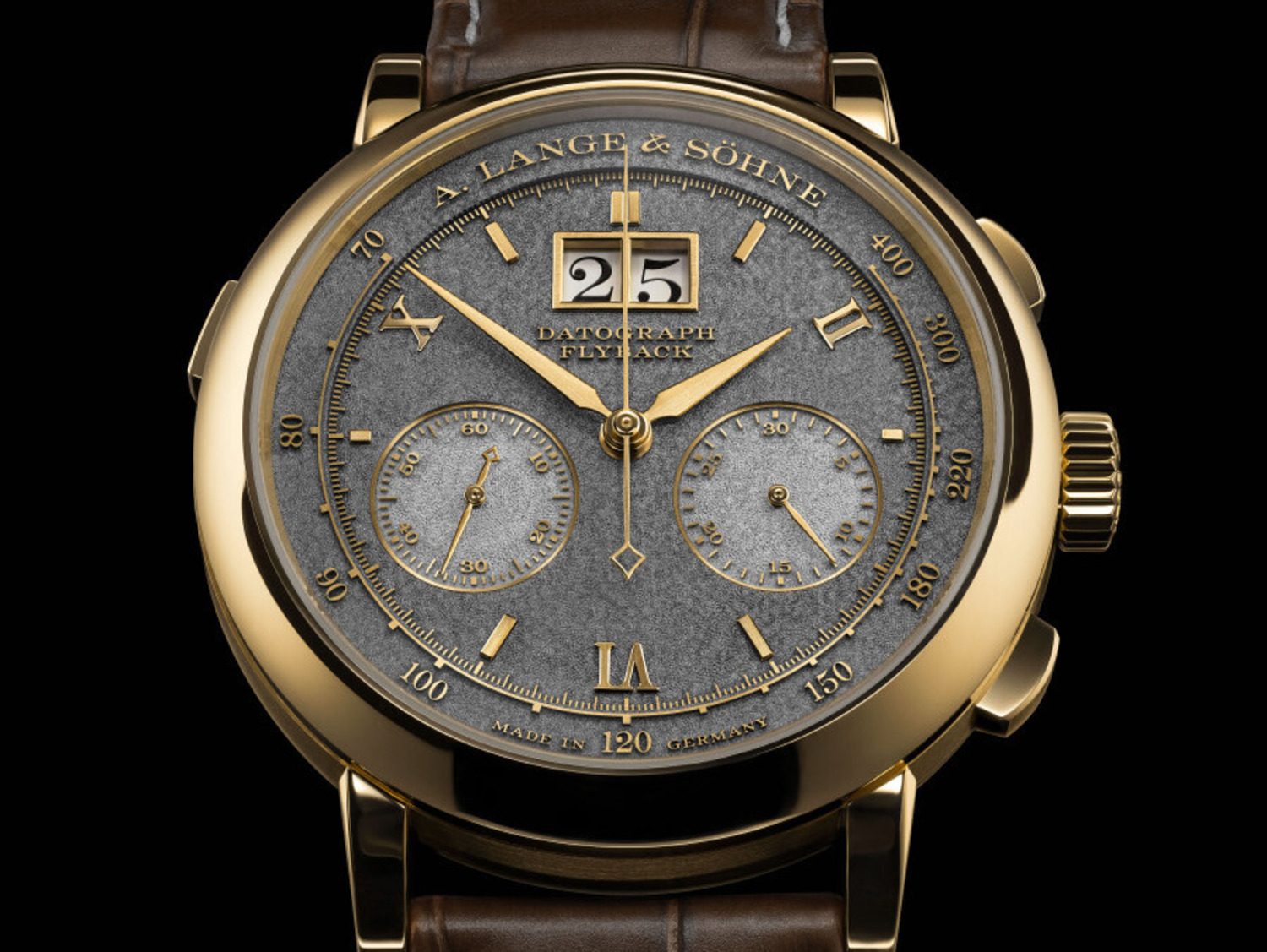 front view of dial of Datograph Handwerkskunst
