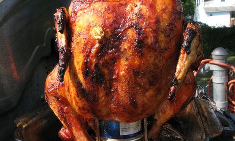 Beer can chicken