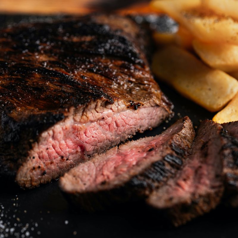grilled and sliced tri tip steak