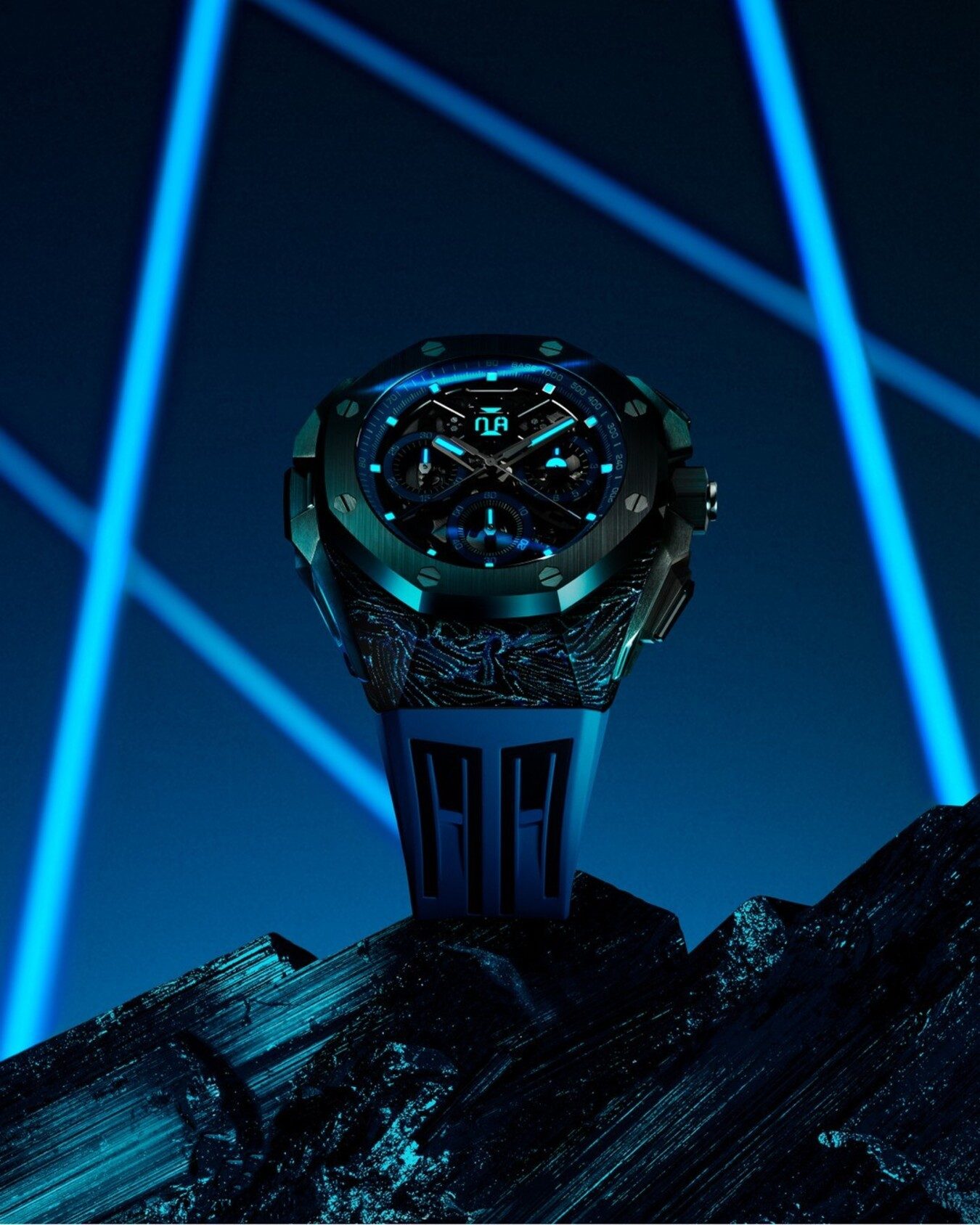 オーデマピゲ　the art projects AUDEMARS PIGUET A new blue forged carbon makes its debut in the royal oak concept