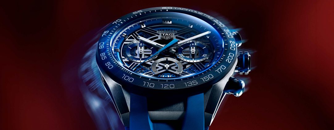 graphic of the Carrera Chronograph Extreme sport in blue