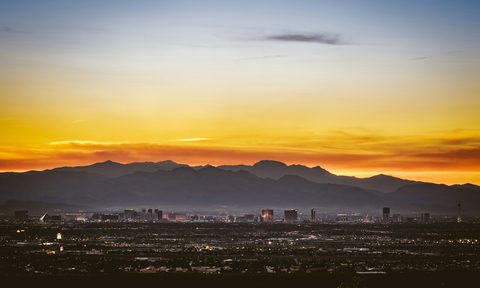Sunset over Las Vegas