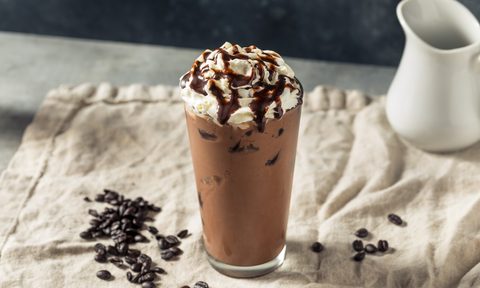Iced mocha coffee