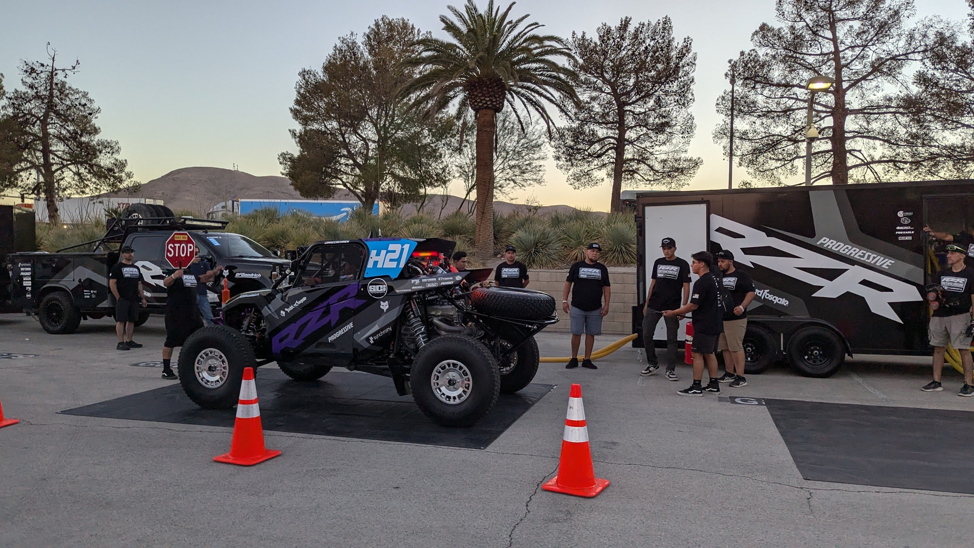 Polaris Racing team refueling practice