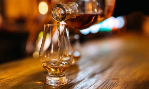 Pouring scotch