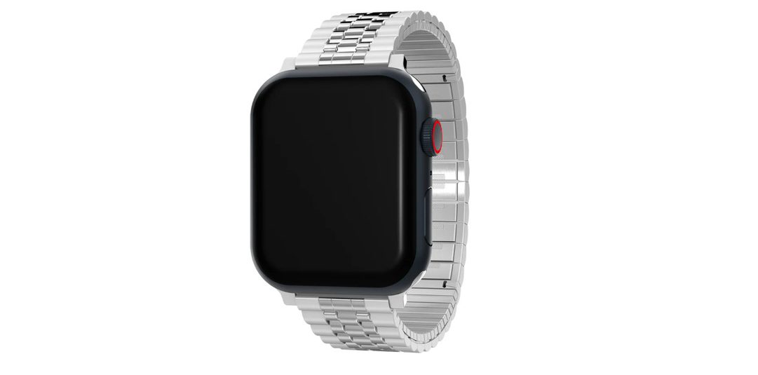 Apple Watch with stainless steel bracelet