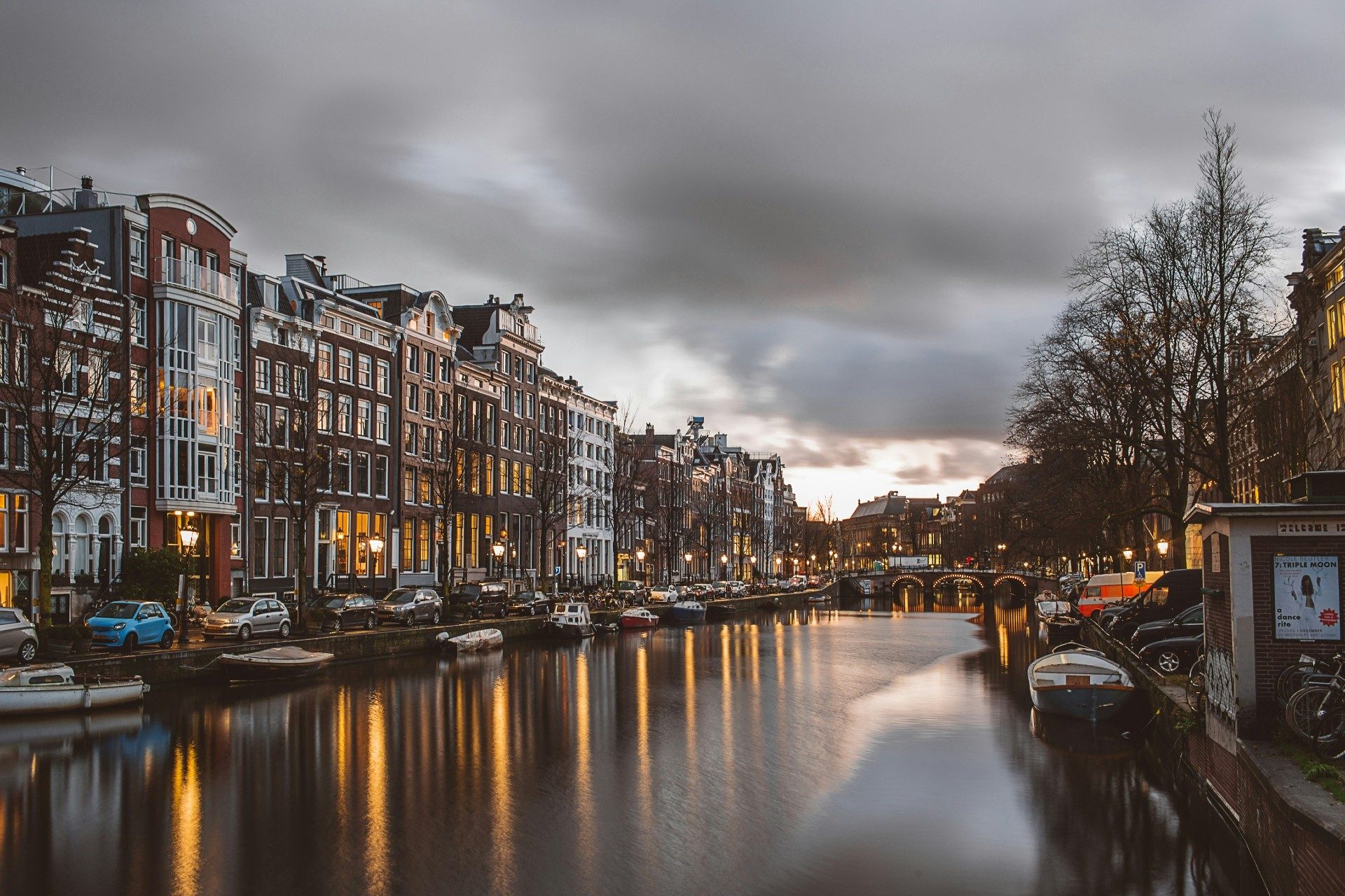 Amsterdam at twilight