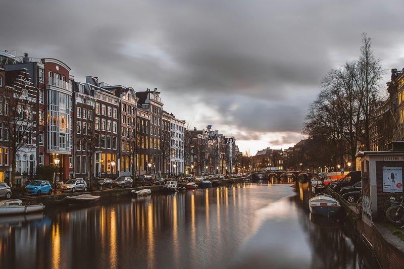 Amsterdam at twilight