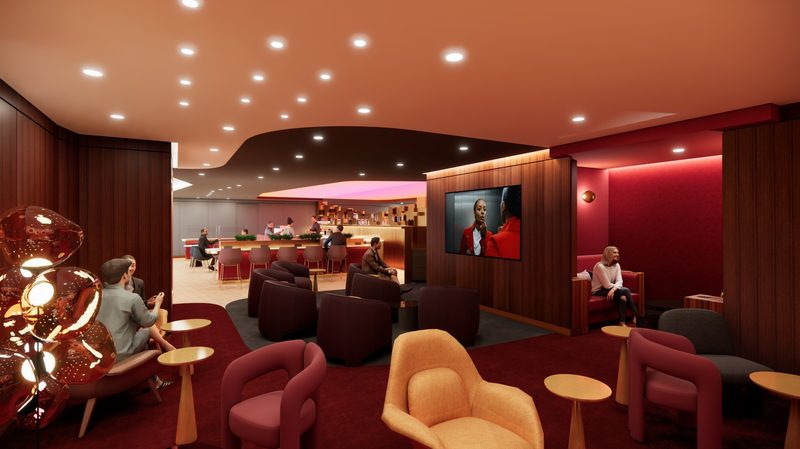 Ruby Room at Virgin Atlantic Clubhouse LAX