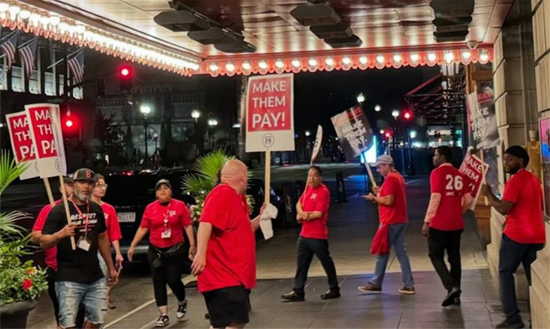 Striking Boston hotel workers