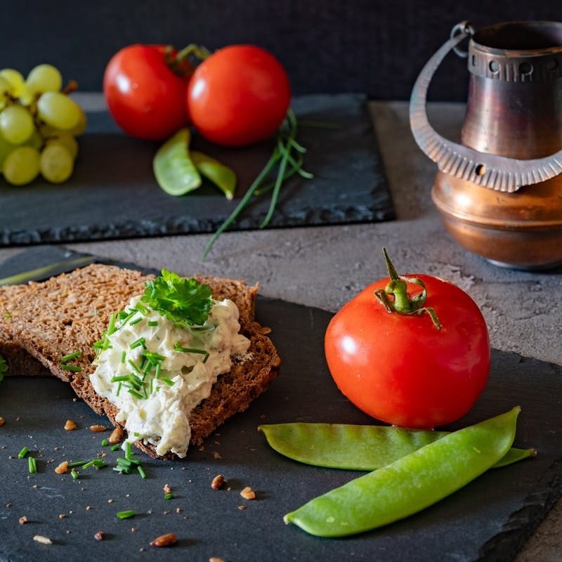 Cottage cheese on toast