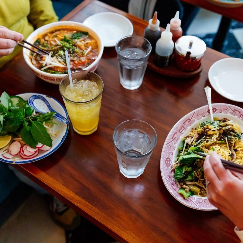 Dining at Elizabeth Street Cafe