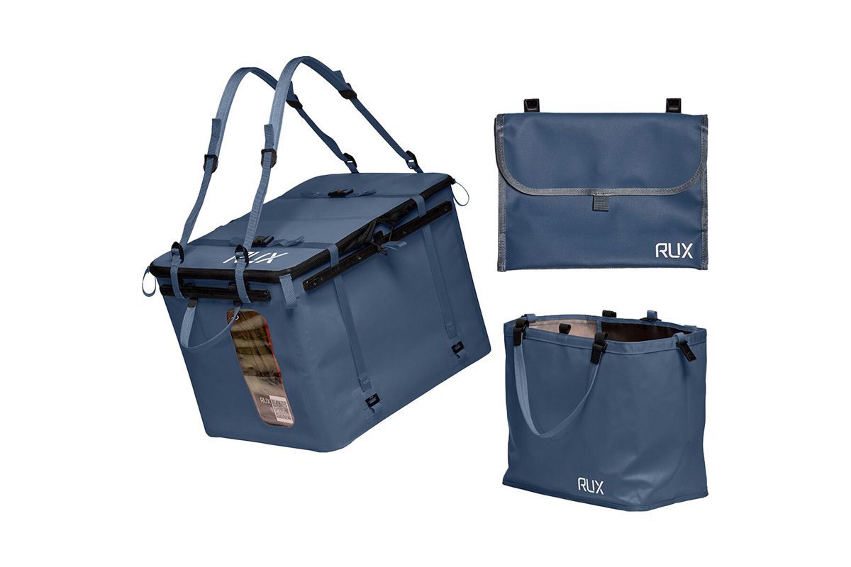 RUX 70L Essentials Set gear storage kit on a plain white background.