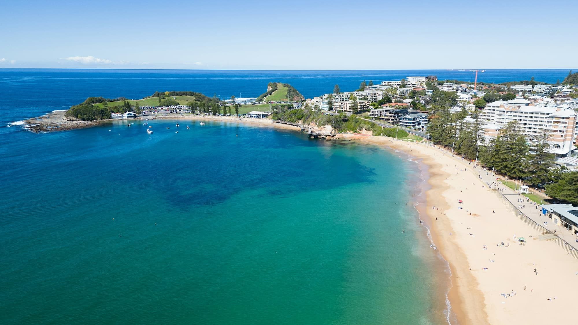 aerial view of a beach in australia