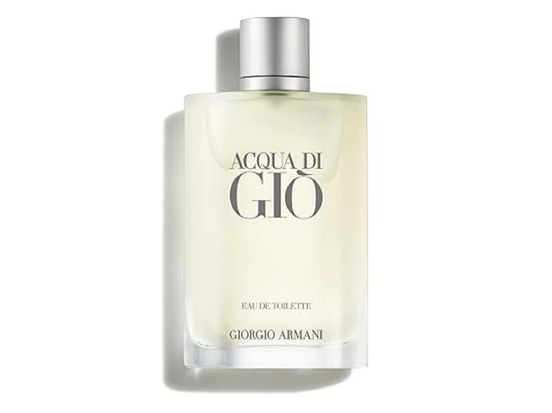 Acqua di Gio by Giorgio Armani on a white background.