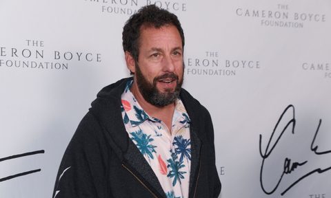 Adam Sandler in a hoodie