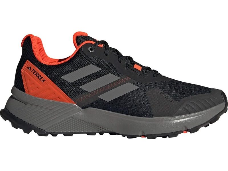 The Adidas Men's Terrex Soulstride Trail Running Shoe on a white background.